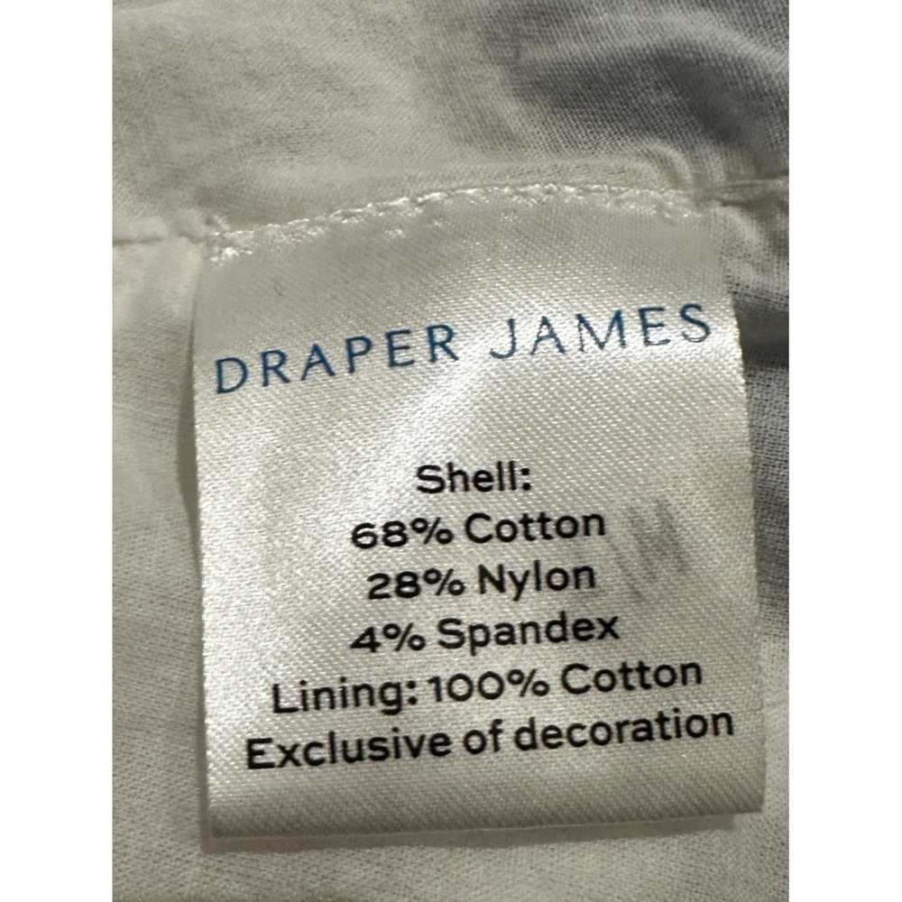 Draper James Women's XL Cotton Blue Pinstripe Embroidered Baby Doll Dress - Picture 6 of 6